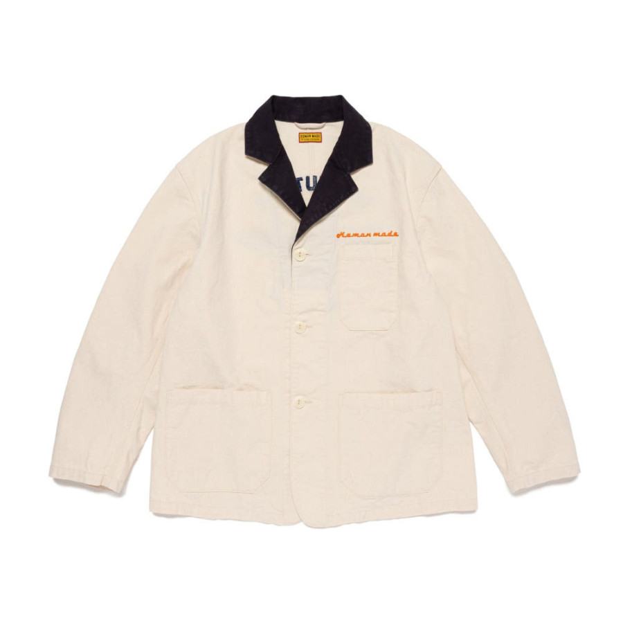 휴먼메이드 워크 자켓 화이트 HM30JK007