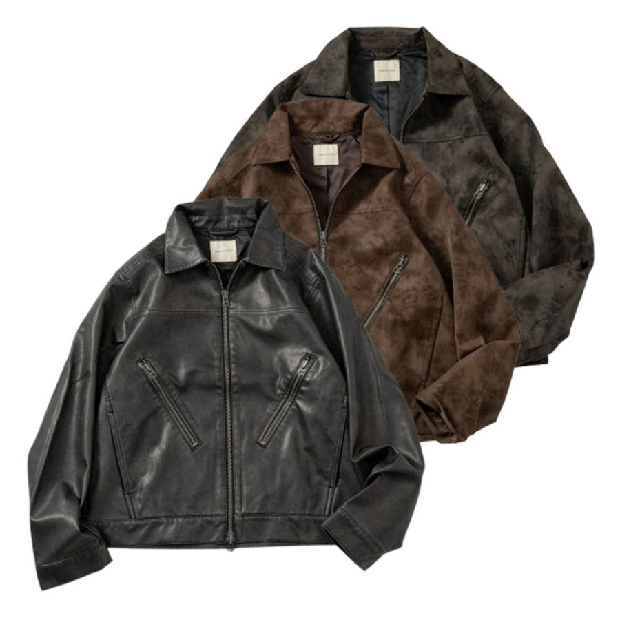 프릭스스토어 레자 지퍼 라이더 재킷 3컬러 1051248901939