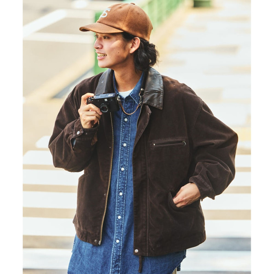 프릭스스토어 레더 레드 스웨이드 워크 자켓 3컬러 1051248901939