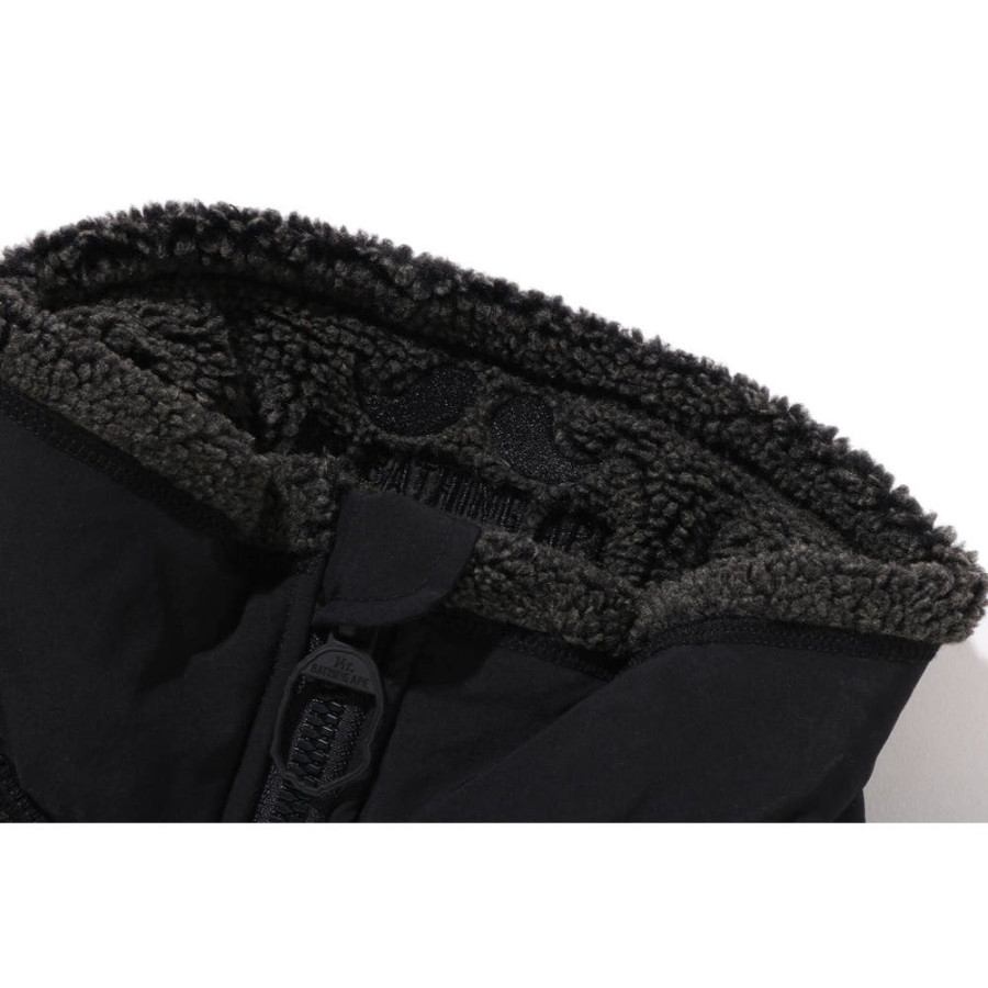 베이프 셰르파 플리스 자켓 블랙 7L70140314