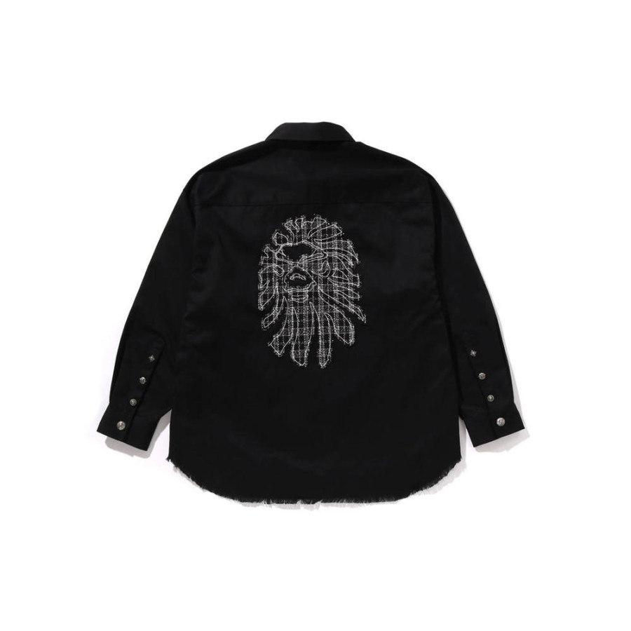 베이프 가먼트 다이 원포인트 릴렉스핏 크루넥 스웨트 셔츠 4컬러 1L80113307