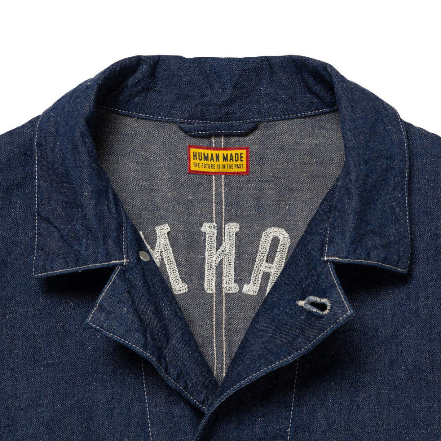 휴먼메이드 데님 커버올 자켓 인디고 HM30JK003
