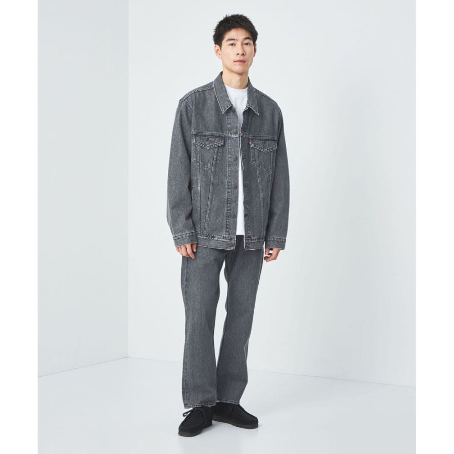 리바이스 X UNITED ARROWS 유나이티드애로우즈 별주 그린라벨 릴렉스핏 트랙커 데님 자켓 블랙 32254994022-09-10 NH4401