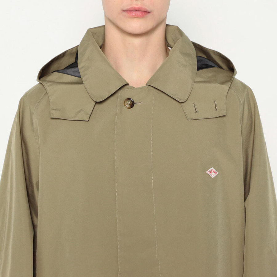 단톤 쓰리 레이어 후디 발마칸 코트 블랙 베이지 DT-A0650 TLY DNB251M101-0007