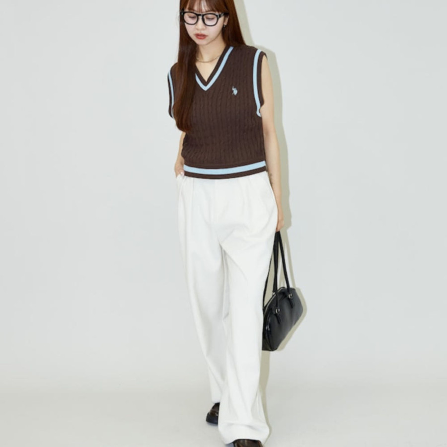 퍼블럭스 U.S. POLO ASSN. 유에스폴로에센 별주 칠든 니트 베스트 3컬러 3236291600001