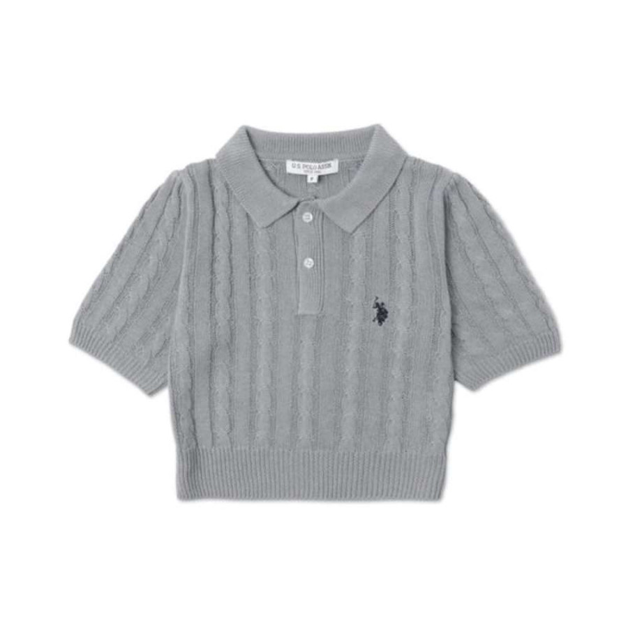 U.S. POLO ASSN. 유에스폴로에센 별주 케이블 니트 폴로 3컬러 91617253 MC25SS02-L0002