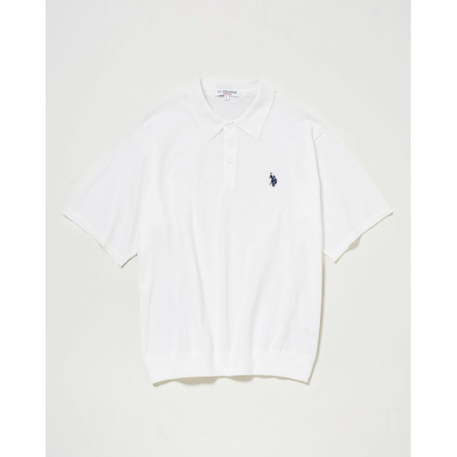 U.S. POLO ASSN. 유에스폴로에센 더블홀스맨 자수 폴로 반팔니트 4컬러 PLM51401