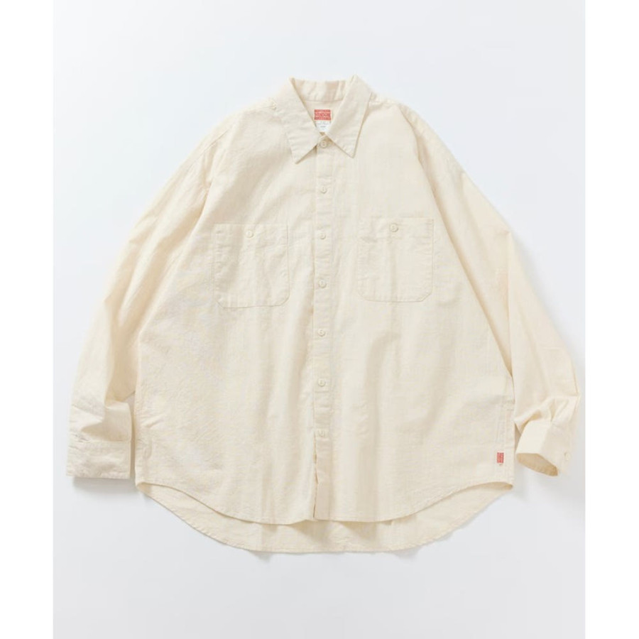 프릭스스토어 힌슨 별주 샴브레이 릴랙스핏 워크 롱슬리브 셔츠 3컬러 1001233600044