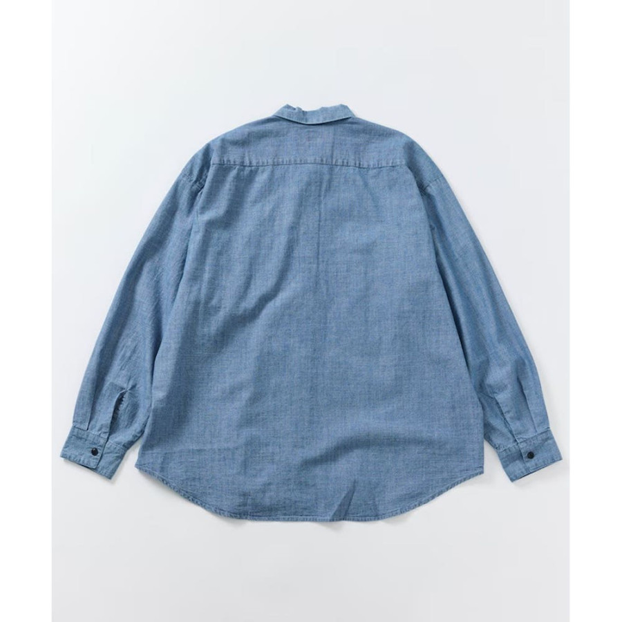 프릭스스토어 힌슨 별주 샴브레이 릴랙스핏 워크 롱슬리브 셔츠 3컬러 1001233600044