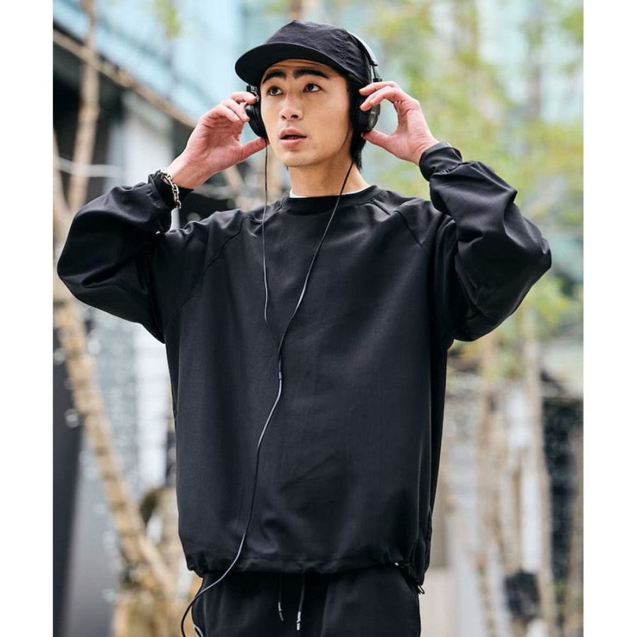 프릭스스토어 에어라이드 릴랙스핏 라글란 롱슬리브 풀오버 티셔츠 포켓터블 4컬러 1223248901270