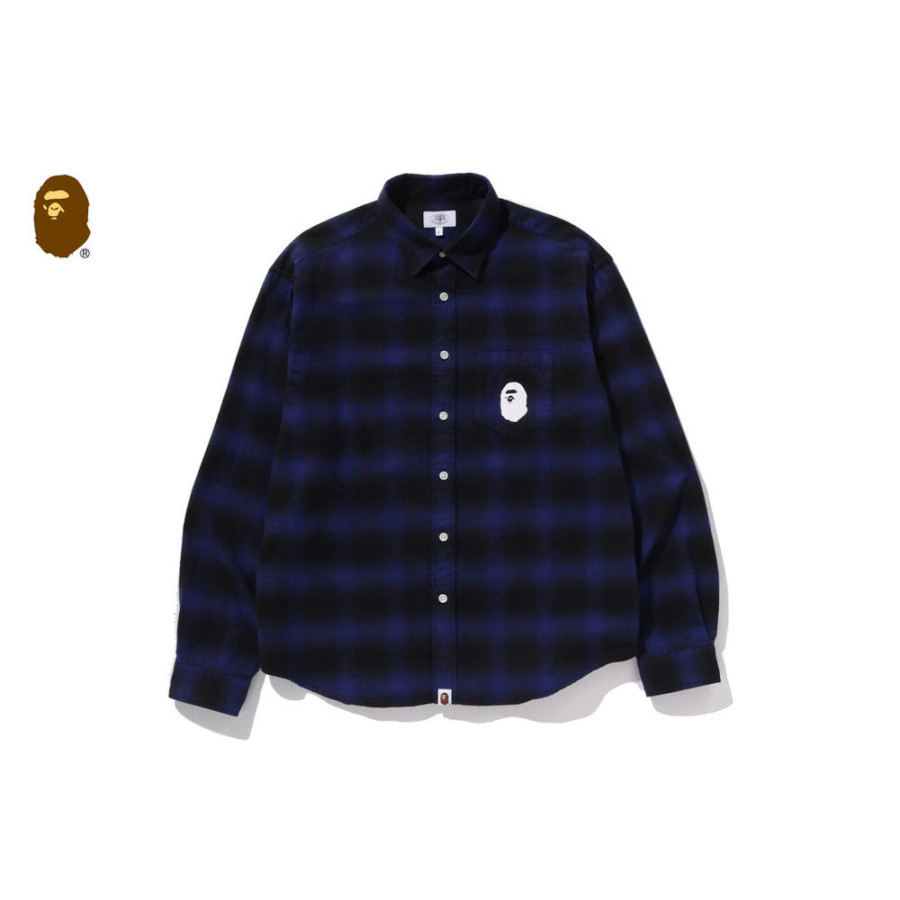 베이프 블록 체크 릴랙스 핏 셔츠 3컬러 1L70131005