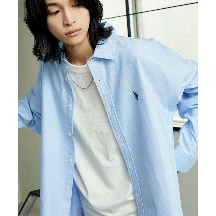 U.S. POLOASSN. 유에스폴로에센 별주 레귤러 컬러 옥스포드 셔츠 4컬러 3151291600012