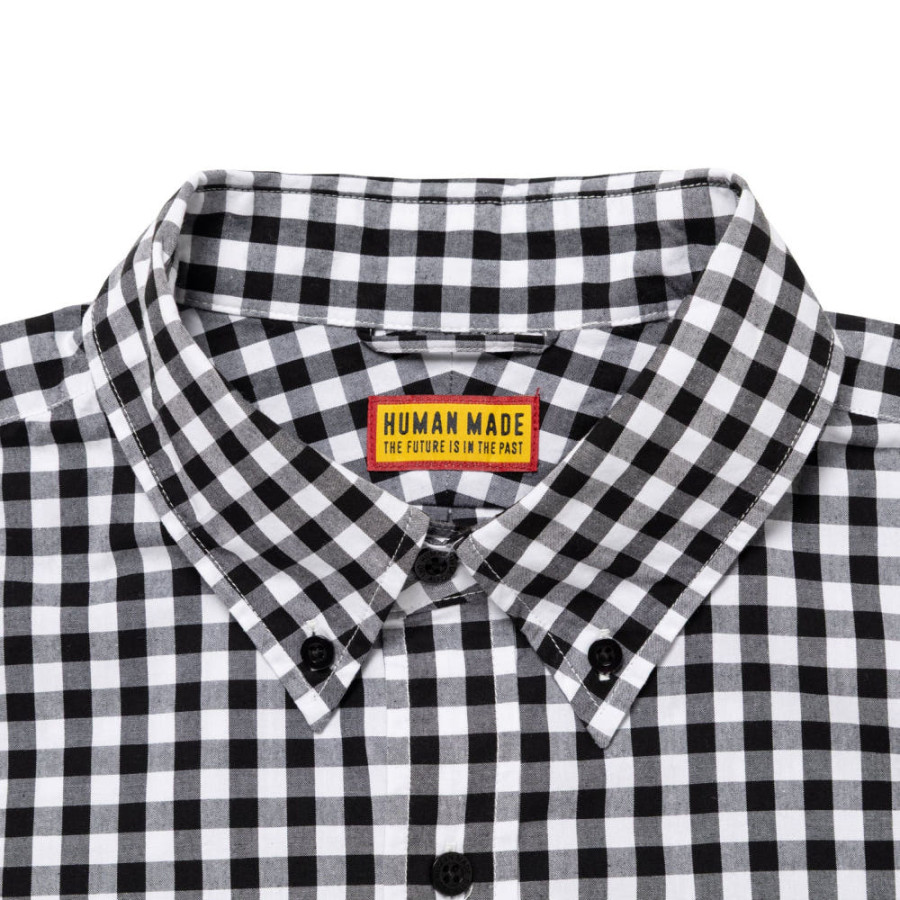 휴먼메이드 깅엄 체크 뱃지 셔츠 2컬러 HM30SH007