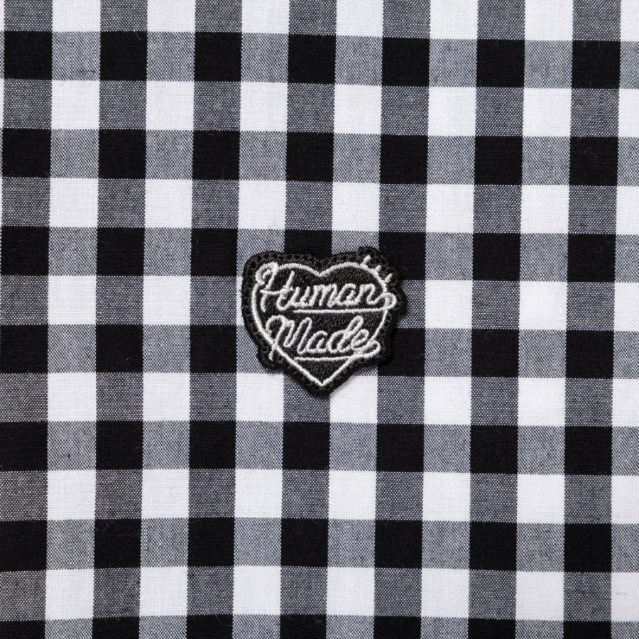 휴먼메이드 깅엄 체크 뱃지 셔츠 2컬러 HM30SH007