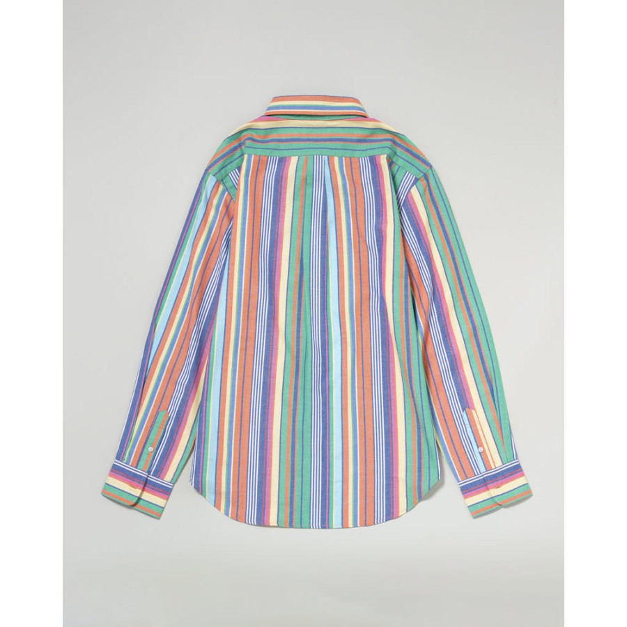 U.S. POLO ASSN. 유에스폴로에센 더블 호스맨 자수 레귤러 컬러 멀티 스트라이프 셔츠 PLM53710