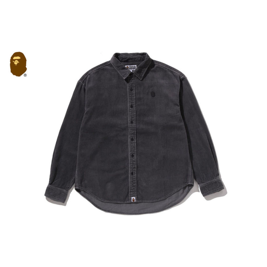 베이프 원포인트 헤비 웨스트 코듀로이 롱슬리브 셔츠 3컬러 1L80131306