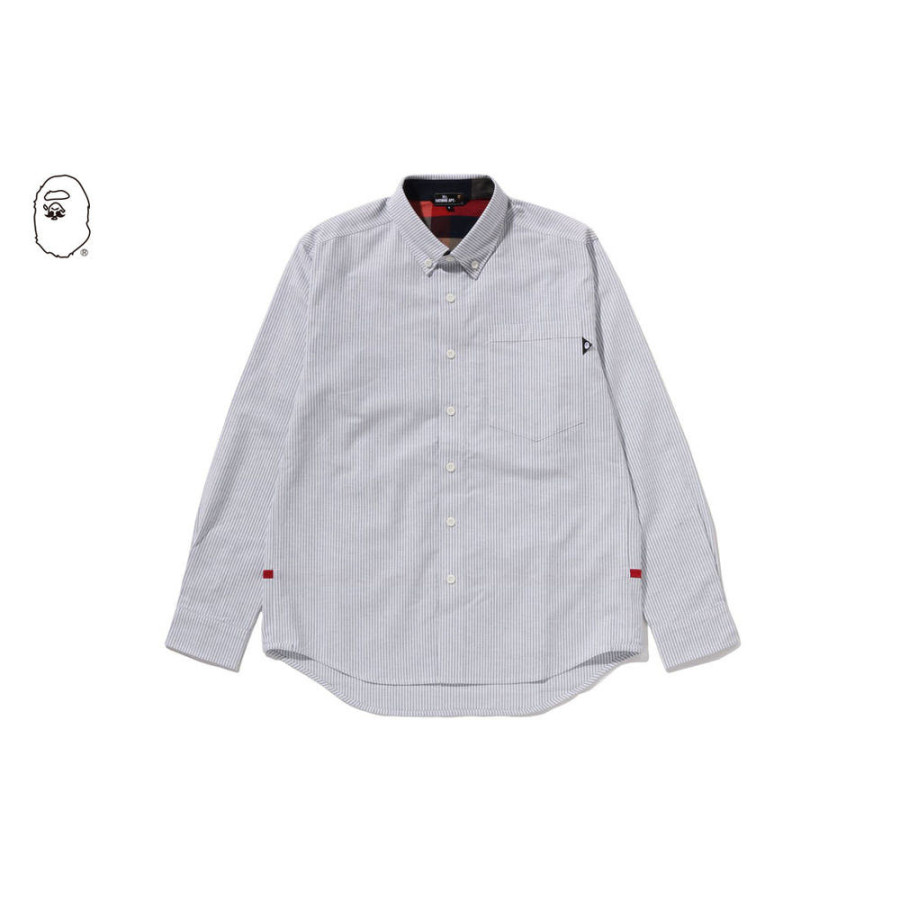 베이프 얀 다이 스트라이프 옥스포드 셔츠 2컬러 7L70131311