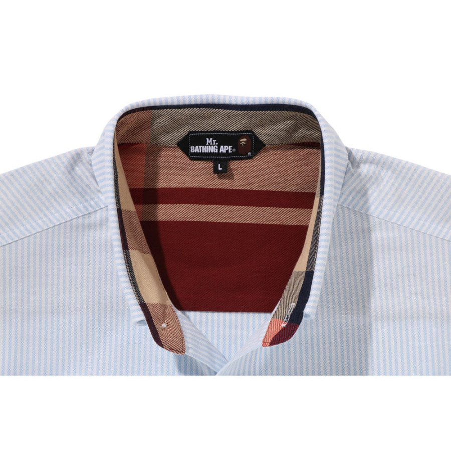 베이프 얀 다이 스트라이프 옥스포드 셔츠 2컬러 7L70131311