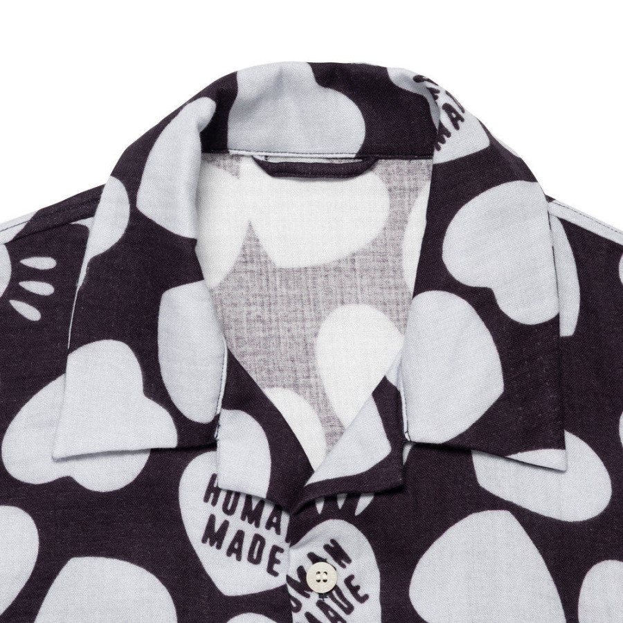 휴먼메이드 거즈 셔츠 네이비 HM29SH027