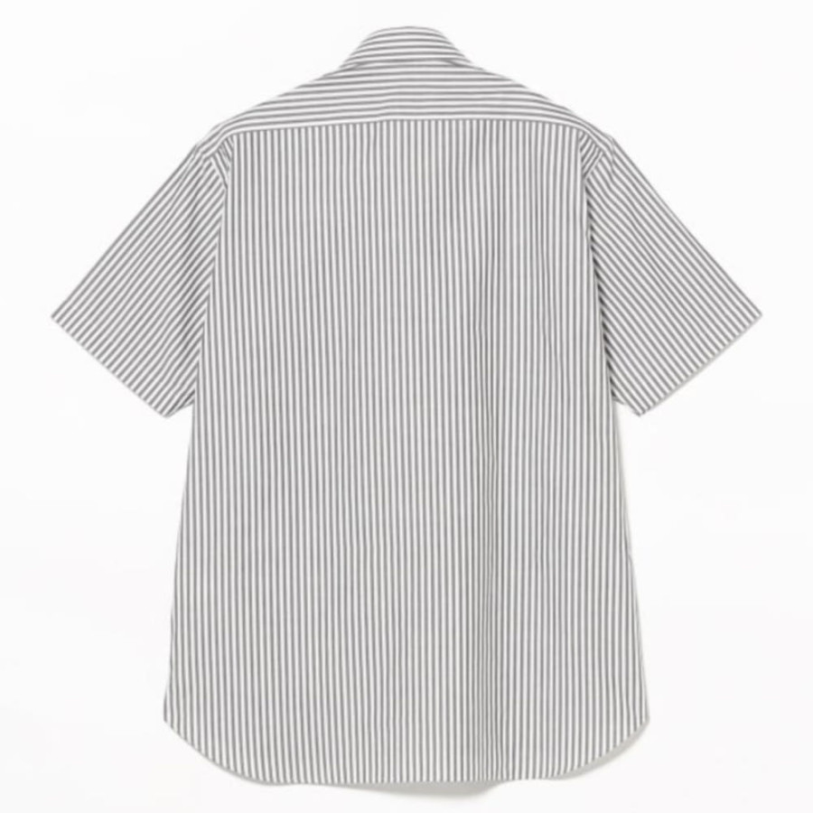 빔즈 런던 스트라이프 숏슬리브 커터웨이 카라 셔츠 2컬러 21-01-0143-931