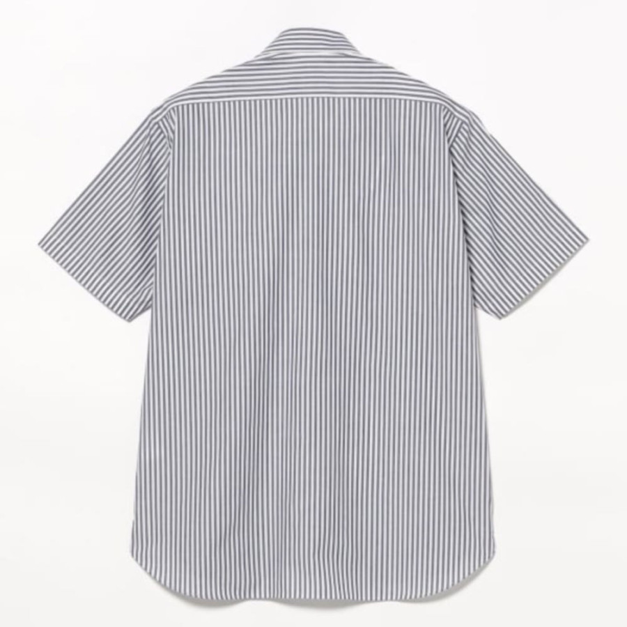 빔즈 런던 스트라이프 숏슬리브 커터웨이 카라 셔츠 2컬러 21-01-0143-931