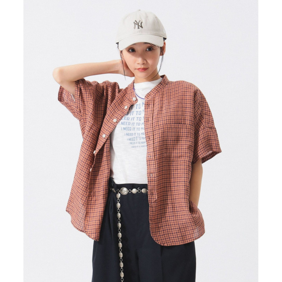 빔즈 보이 린넨 체크 반팔 셔츠 3컬러 13-01-0135-803