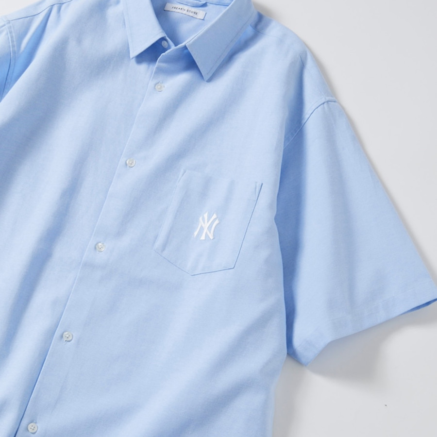프릭스스토어 별주 MLB 메이저리그 베이스볼 숏슬리브 옥스퍼드 셔츠 3컬러 1005248900095