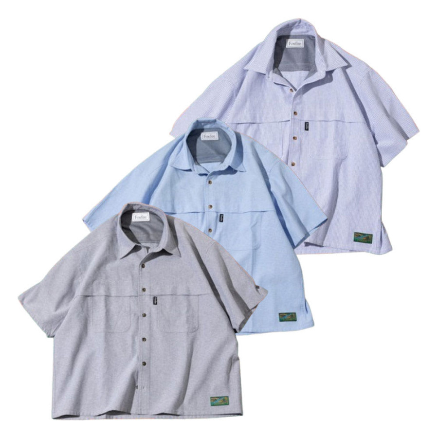프릭스스토어 별주 폭스파이어 옥스포드 피싱 숏포켓 반팔 셔츠 3컬러 1005408400004