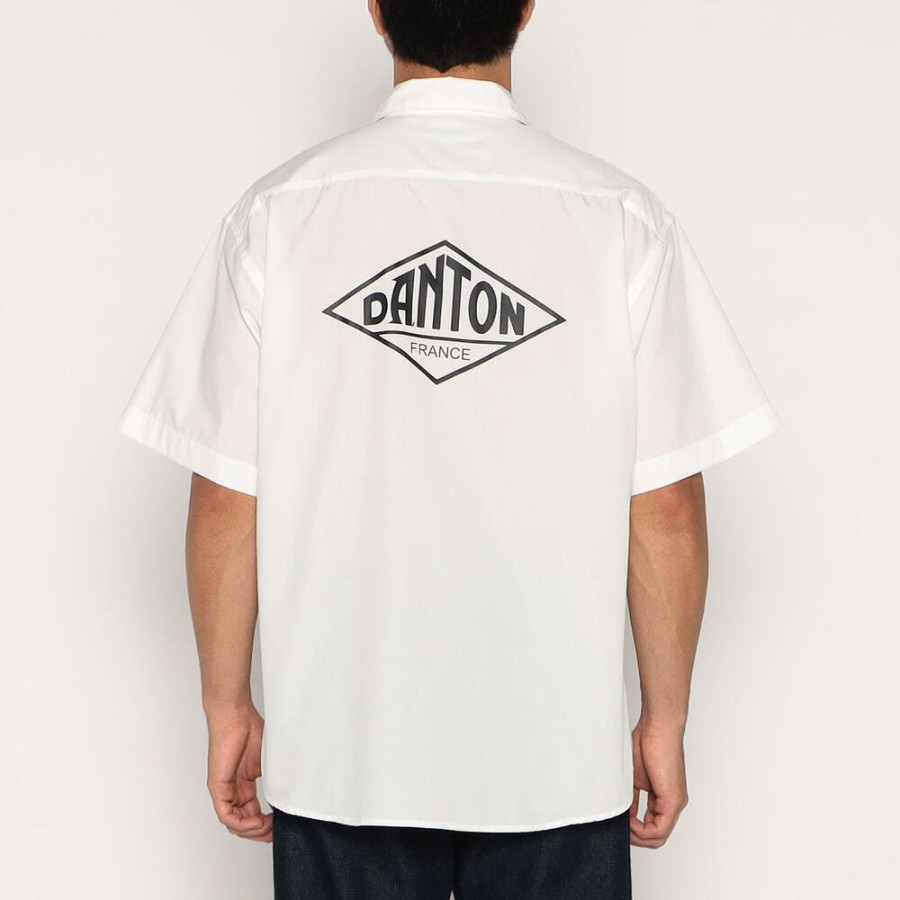 단톤 백 로고 반소매 워크 셔츠 4컬러 DT-B0226 TCR DNB251M104-0022