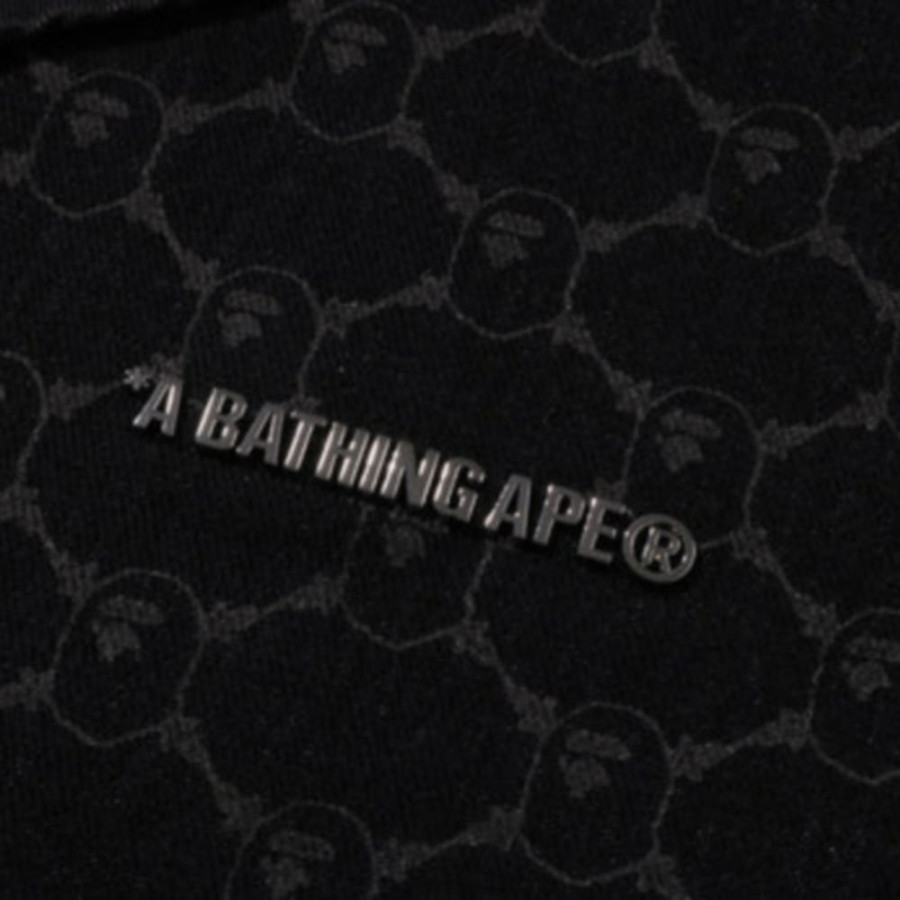 베이프 칼리지 모노그램 베이스볼 SS 데님 셔츠 2컬러 1L30132304