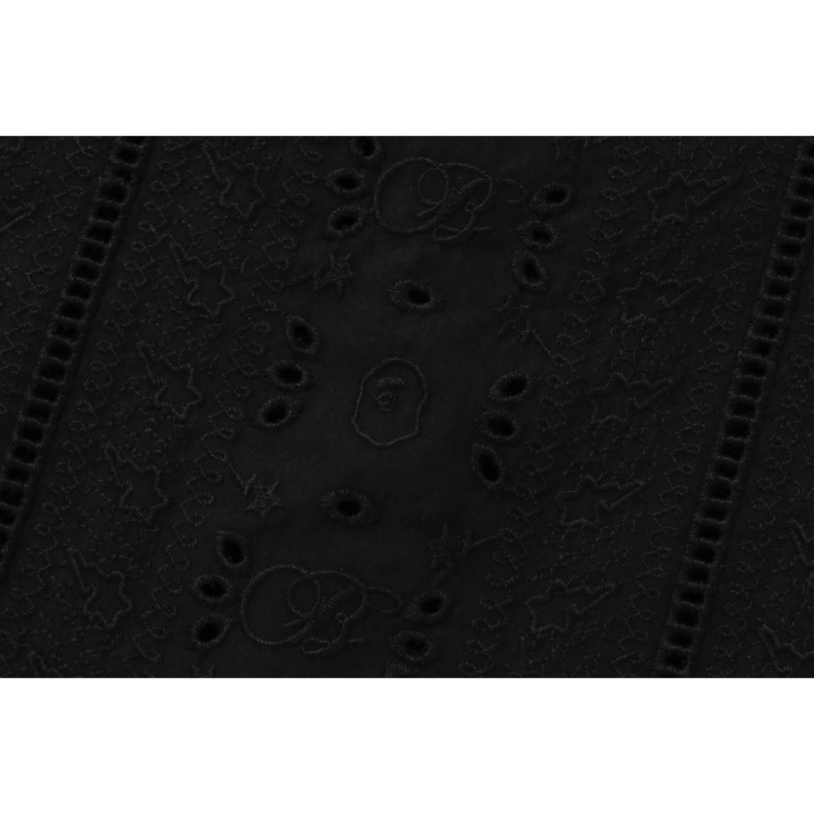 베이프 엠브로이더리 오픈 칼라 SS 셔츠 2컬러 1L30132305