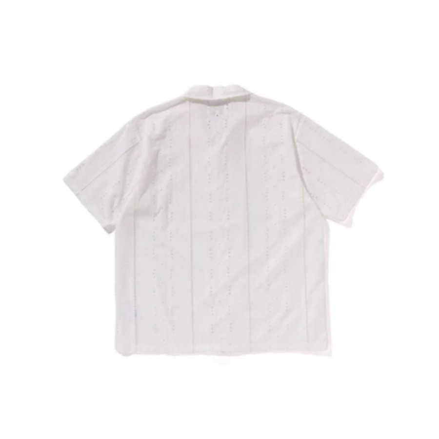 베이프 엠브로이더리 오픈 칼라 SS 셔츠 2컬러 1L30132305