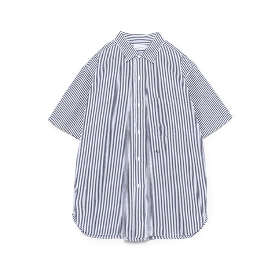 나나미카 레귤러 칼라 윈드 S/S 셔츠 화이트 S25SG123