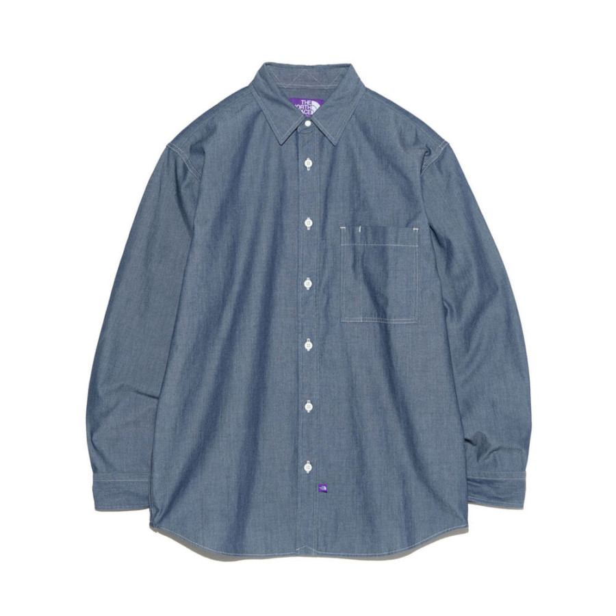 노스페이스퍼플라벨 레귤러 칼라 샴브레이 필드셔츠 2컬러 N24FG069