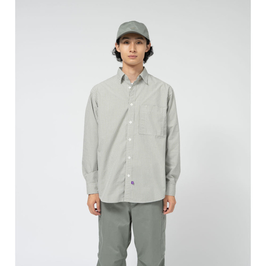 노스페이스 퍼플라벨 레귤러 카라 깅엄 필드 셔츠 2컬러 N25SG100