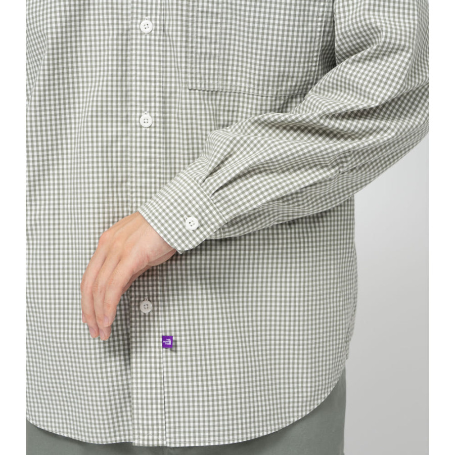 노스페이스 퍼플라벨 레귤러 카라 깅엄 필드 셔츠 2컬러 N25SG100