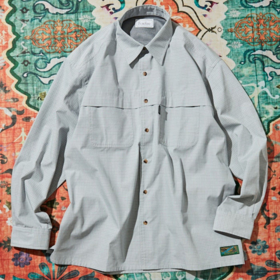 프릭스스토어 폭스파이어 별주 피싱 포켓 롱 슬리브 체크 셔츠 4컬러 1001408400004