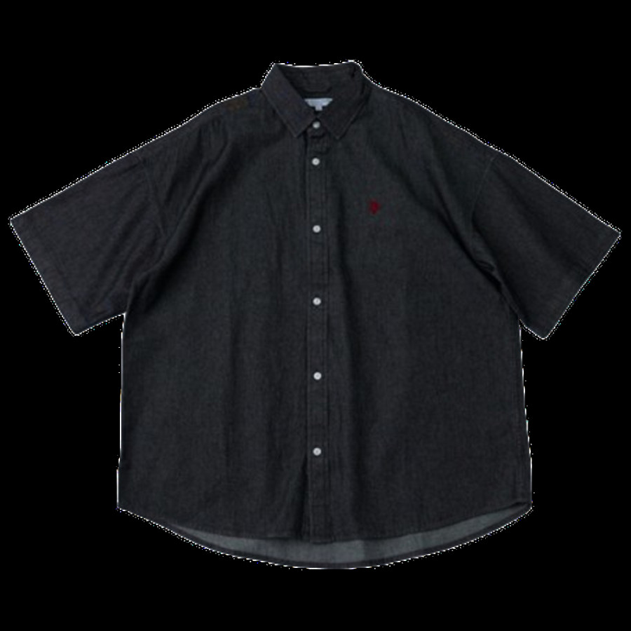 퍼블럭스 U.S. POLO ASSN. 유에스폴로에센 별주 자수 데님 쇼트 슬리브 셔츠 3컬러 3105291600005