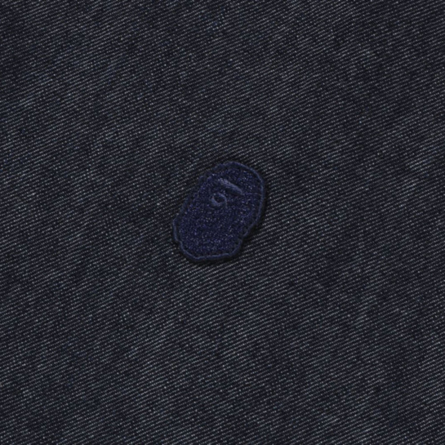 베이프 원포인트 라이트 웨이트 데님 롱 슬리브 셔츠 2컬러 1L30131305