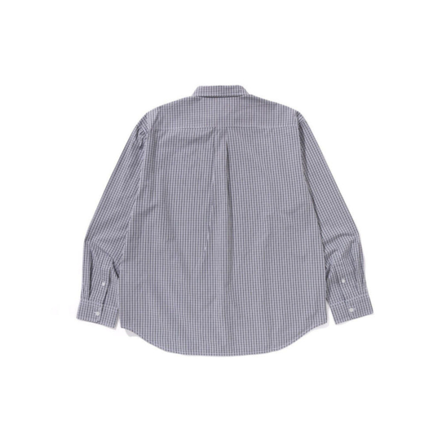 베이프 원포인트 체크 포플린 롱 슬리브 셔츠 2컬러 1L30131304