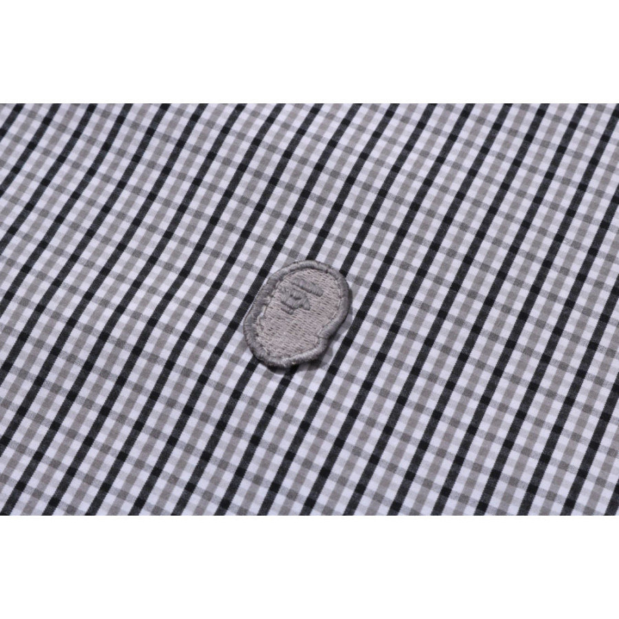 베이프 원포인트 체크 포플린 롱 슬리브 셔츠 2컬러 1L30131304