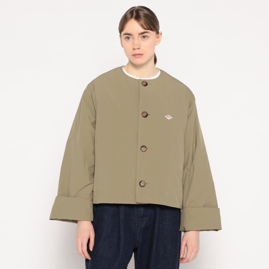 단톤 여성 인슐레이션 노카라 와이드 자켓 4컬러 DT-A0672 PNT DNB252L101-0006