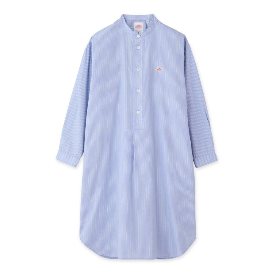 단톤 여성 코튼 포플린 밴드 카라 롱셔츠 2컬러 DT-B0342 RPL DNB252L203-0004