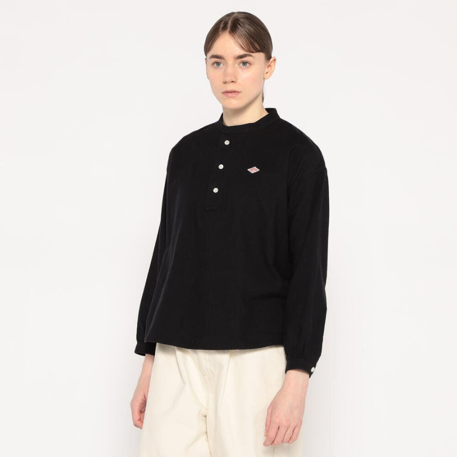 단톤 여성 오가닉 코튼 헨리넥 셔츠 4컬러 DT-B0304 OCV DNB252L104-0014