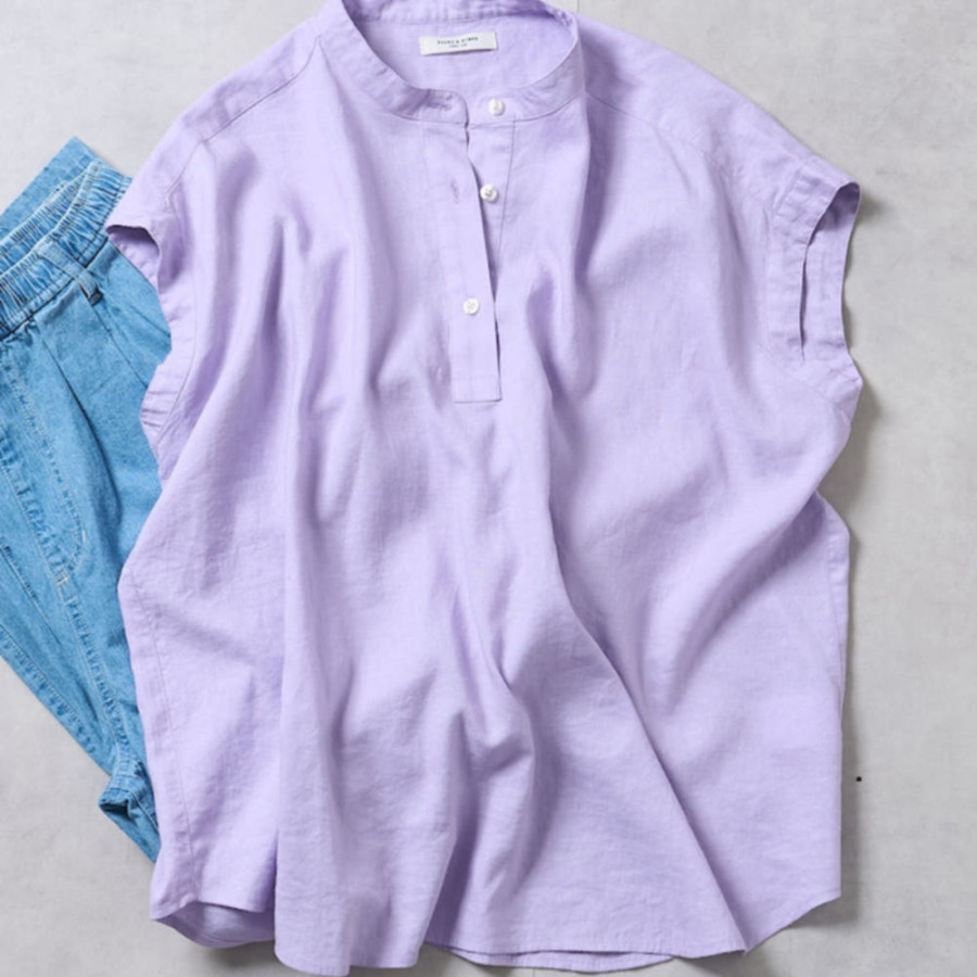 프릭스스토어 셋업 지원 린넨 블렌드 스키퍼 블라우스 6컬러 1103248900633