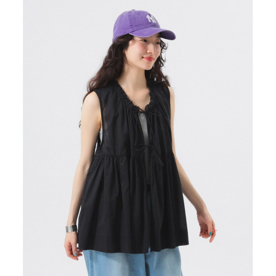 빔즈 보이 코튼 개더 노슬리브 셔츠 3컬러 13-01-0163-452