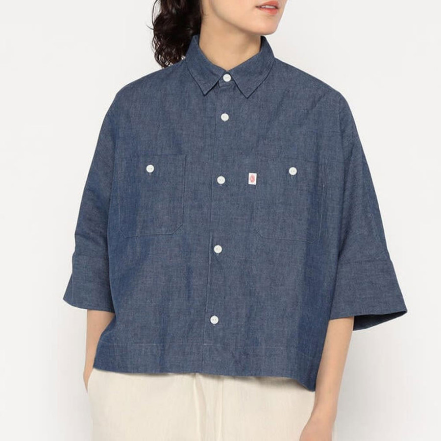 단톤 여성 코튼 샴브레이 워크 셔츠 2컬러 DT-B0345 SCA DNB251L104-0018