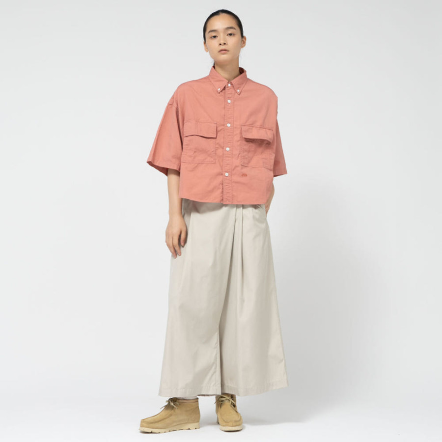 노스페이스 퍼플라벨 버튼 다운 필드 S/S 크롭 셔츠 2컬러 N25SG054