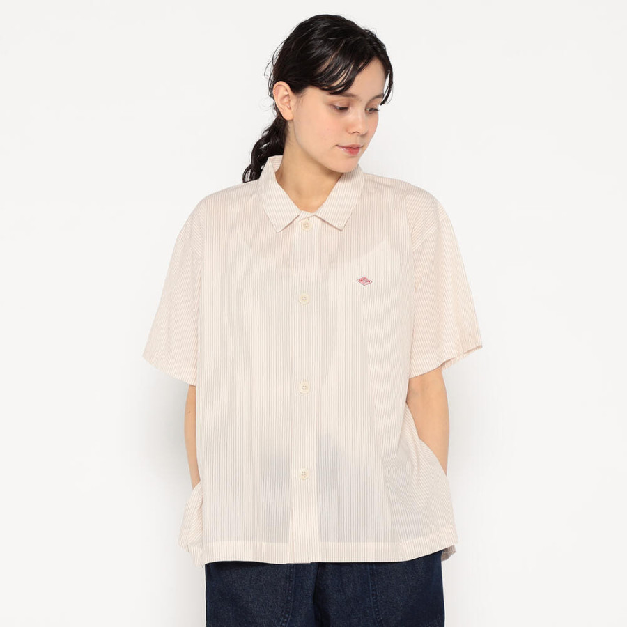 단톤 여성 코튼 보일 반팔 셔츠 4컬러 DT-B0351 CCV DNB251L104-0022