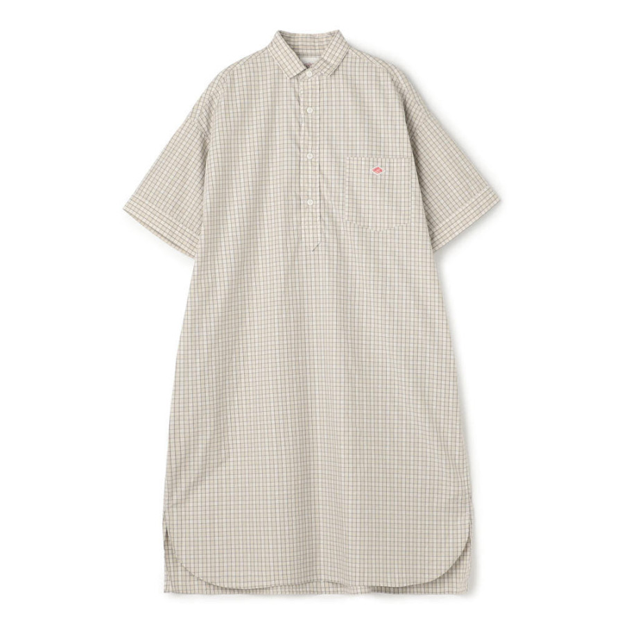 단톤 여성 코튼 팝린 풀오버 드레스 플레드 셔츠 3컬러 JD-3655 CPP DNB251L203-0002